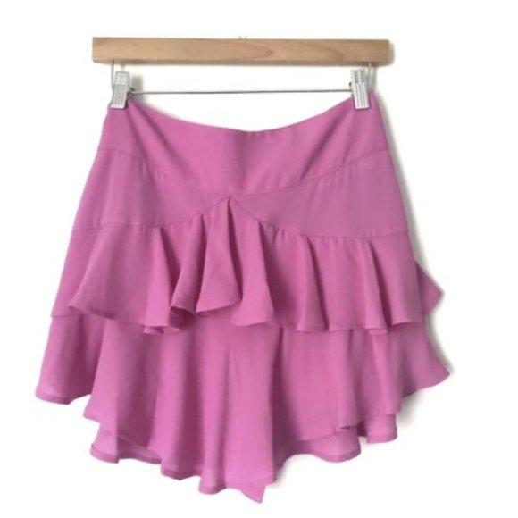 NWT - Fun, Flirty, Romantic Pink Mini Skirt w/Tie - Picture 8 of 10